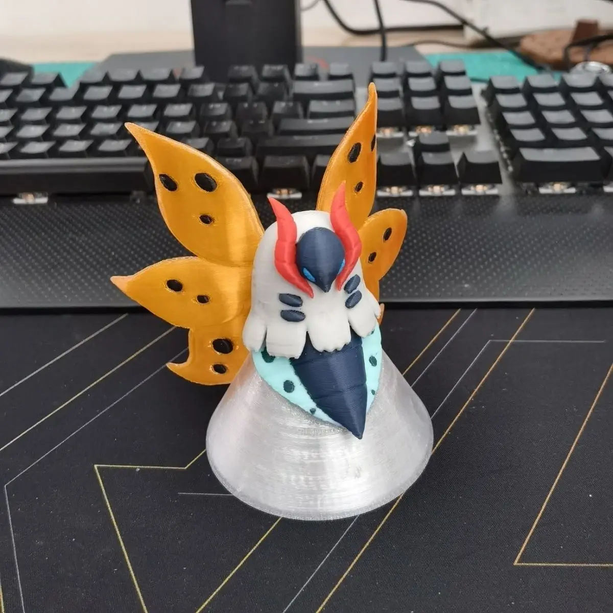 Anime Action Figures Volcarona Proportion World 1:20  Diy 3d Printing Kawaii Cartoon Character Desktop Model Gifts