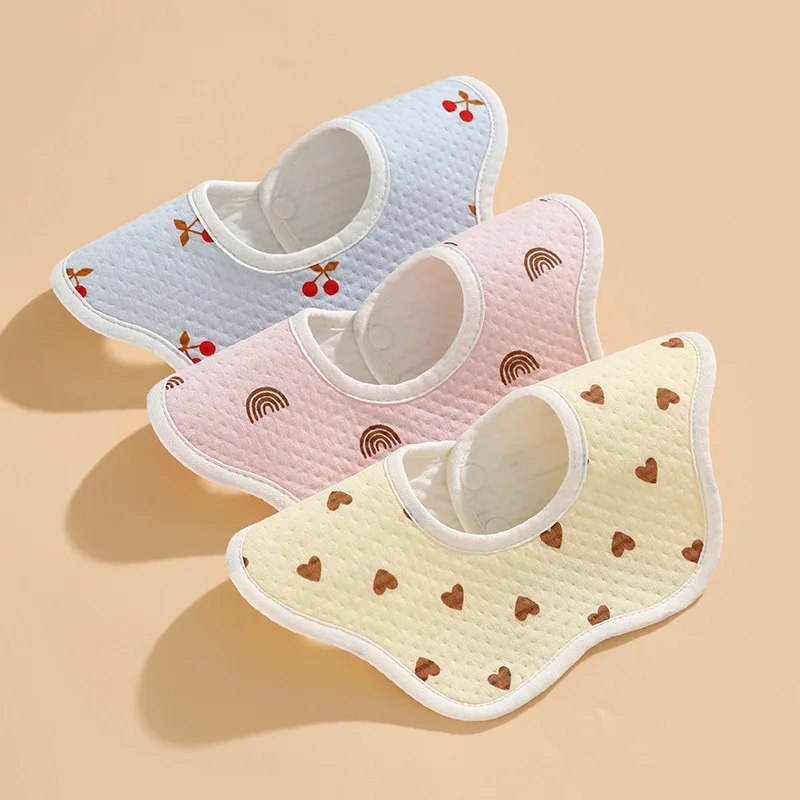 

Cotton Baby Bibs Waterproof Baby Feeding Bib Petal Infants Cute Yarn Saliva Towel Newborn Toddler Soft Burp Cloth for Kids Bibs