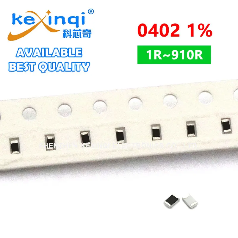 

200 шт./лот SMD 0402 резистор 1% 1/16 Вт Сопротивление 0R Ом 0.1R ~ 910R 1R 2.2R 4.7R 10R 100R 150R 220R 330R