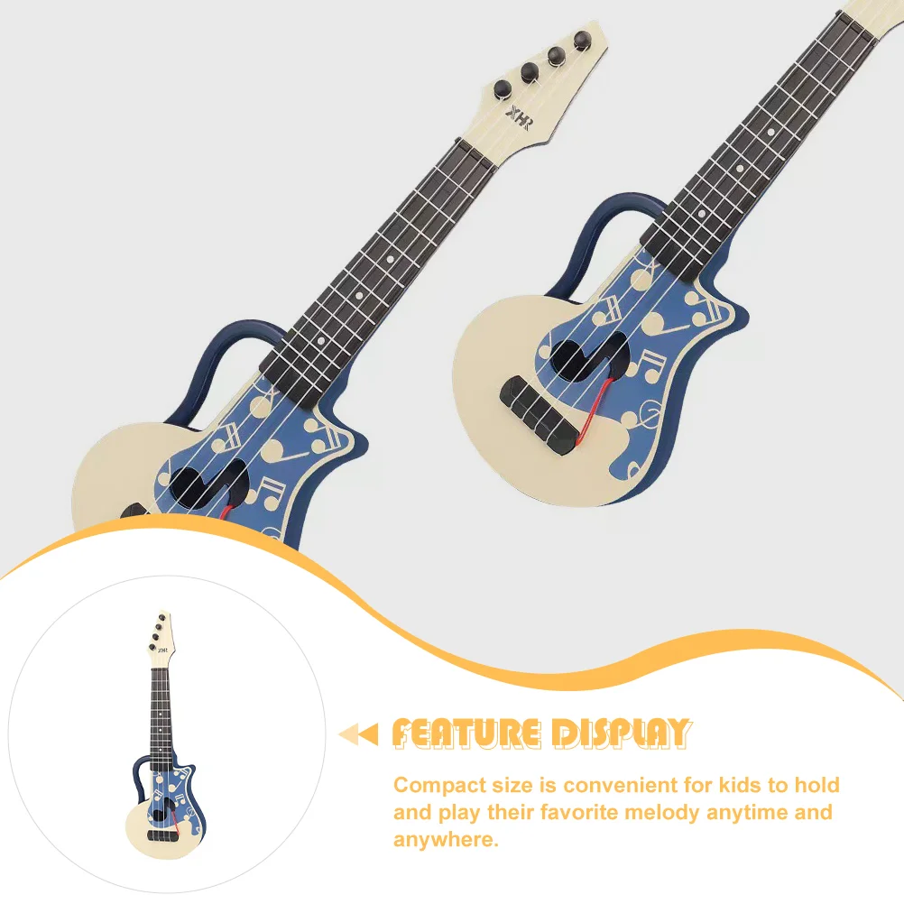 Children's Guitar Plastic Model Toy Musical Instrument Models Kids Mini Toys for Ukulele