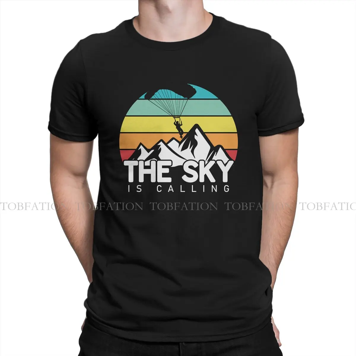 The Sky is Calling Funny Style TShirt Sky Diving Skydiving Extreme Sports Comfortable Creative Graphic  T Shirt