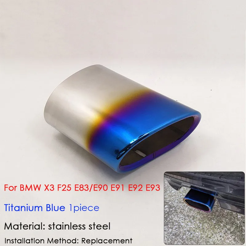 For BMW X3 E83 F25 3 Series E90 E91 320d 318d 318i E92 E93 Car Styling Accessories Rear Tail Throat Exhaust Pipe Muffler Cover