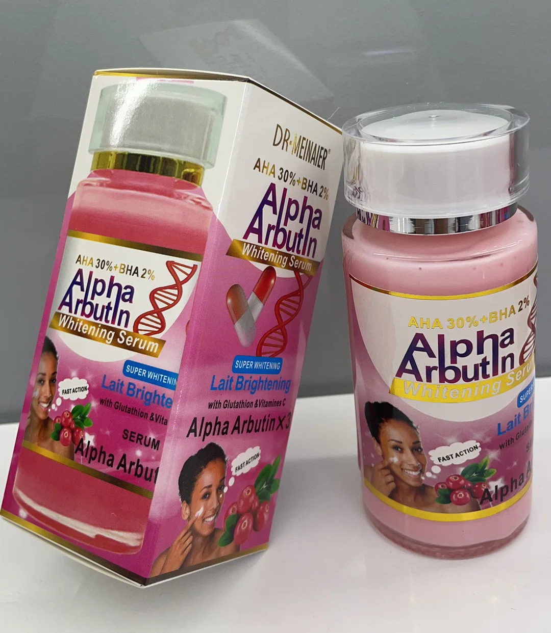 Alpha Arbutin Serum AHA 30%+ BHA 2%  Keeps Face Smooth Brightening Moisturizing Improving Dullness Dark Skin Beauty Care Cream