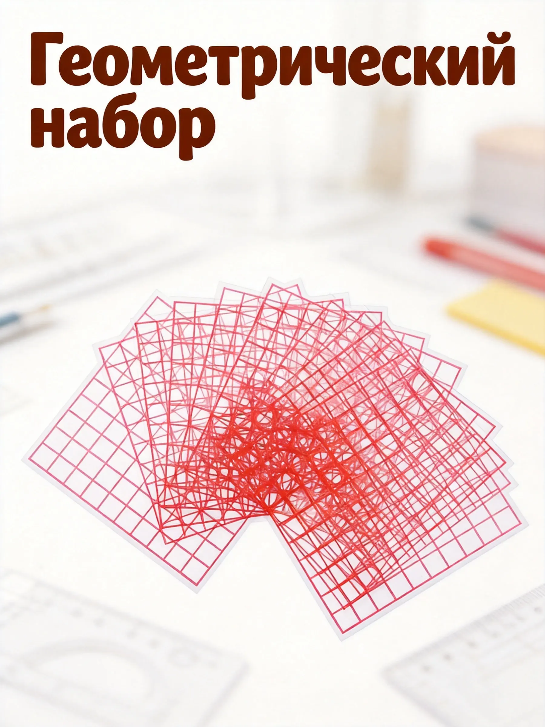 Area Measuring Grid Plates 10 Pack Transparent Plastic 1cm Squares Math Teaching Learning Tools