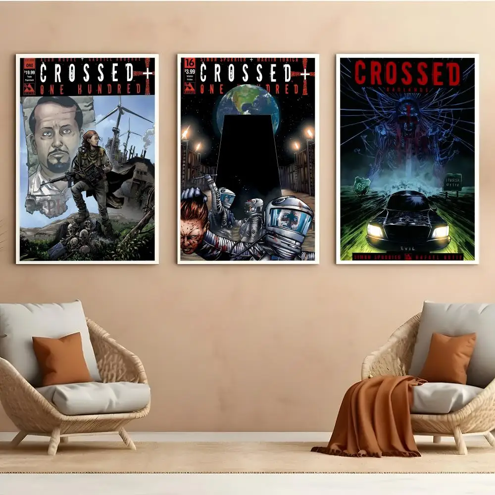 Popular Apocalypse Crossed Comics Poster HD PVC Wall Art - Waterproof Self Adhesive Mildew Resistant For Home Office Bar