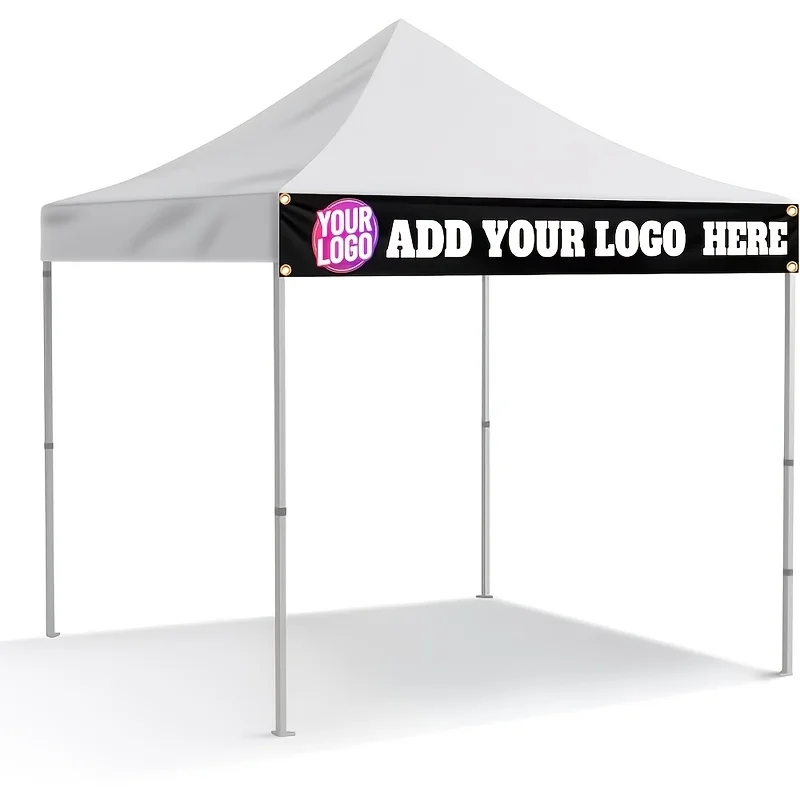Custom Canopy Tent Banner or Valance Set, Side Banner or Front Valance. for Trade Shows, Festivals, Events, and Outdoor Booth