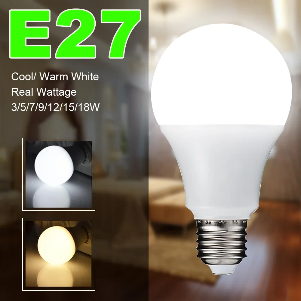 LED Bulb Lights 220v E27 Spot Bulb Indoor Lamp - 3w 5w 7w 9w 12w 15w 18w Candle Foco Spotlight Home Decor