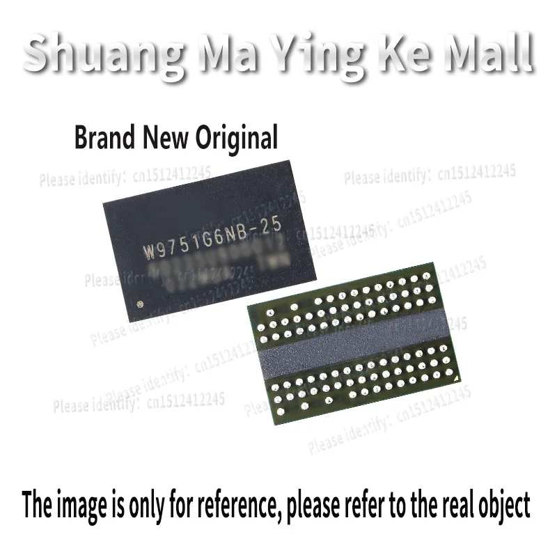 1PCS W9751G6NB-25 W9751G6NB VFBGA84 8M*4 BANKS*16-BIT DDR2 SDRAM IC CHIP New Original