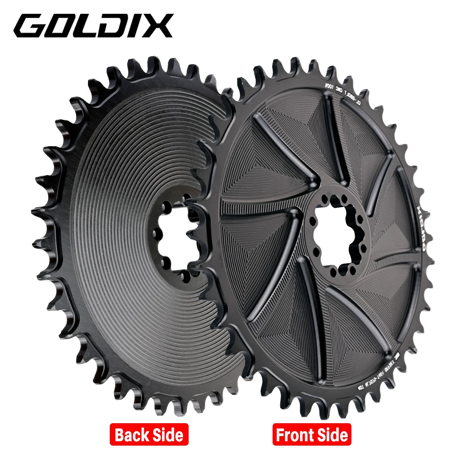 

GOLDIX 8-Bolt Bicycle Chainring Wide and Narrow Teeth AERO Chainring CNC Hollow Cutting Machining for SRAM 8Bolt Crankset