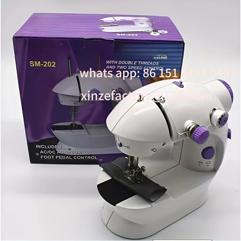 

Customizable Multifunctiona Household 202Mini Sewing Machines Handheld Light Cutter Foot Pedal Portable Nigh