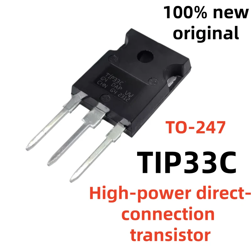Original 5-10PCS TIP33C TIP33 TO-247 TIP34C TIP34 IGBT High-power transistor TO247
