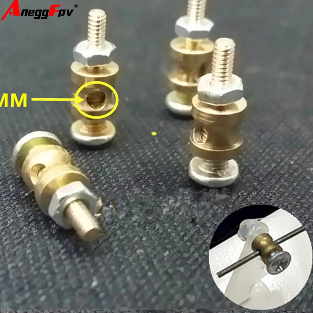 100/40/20 stks/partij RC Vliegtuig Stuurstang Linkage Stopper Servo Connectors Verstelbare Gemakkelijk Diameter 1.5mm voor Rc Helicopter