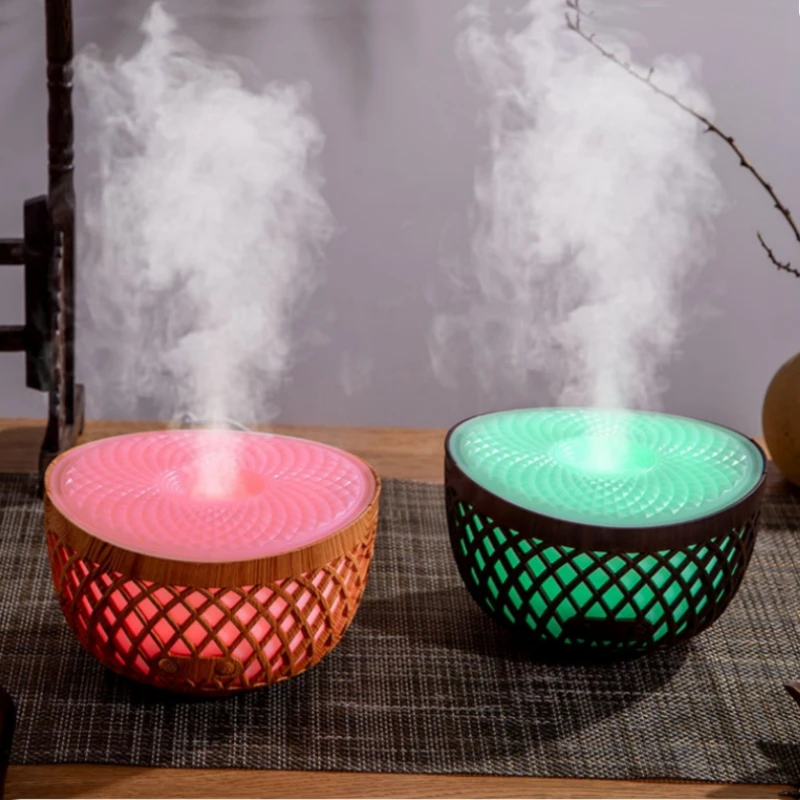 

320ML Ultrasonic Aromatherapy Diffuser Desktop Air Humidifier Home Office Water Replenishing Instrument with Colorful Night Lamp