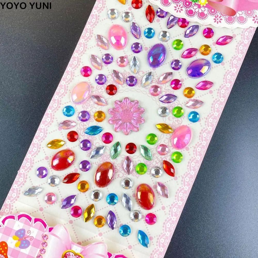 

Decoration Stickers 3D Gem Stickers DIY Mobile Phone Scrapbooking DIY Acrylic Gem Sticker Self Adhesive