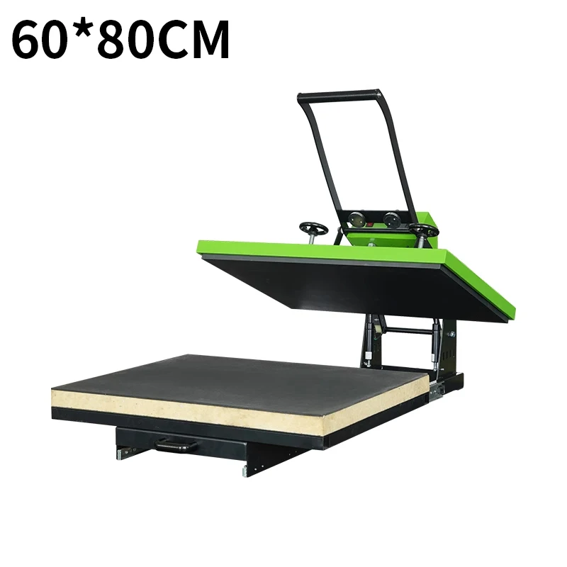 Semi-Auto open rhinestone heat transfer designs for t shirts Large Size press machine Home Use Industries