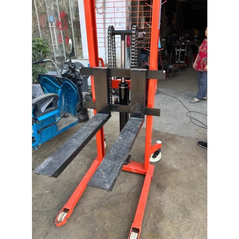 أدوات التعامل مع المواد رافعة شوكية البليت 2000 كجم مكدس الرفع اليدوي 1.6 متر ارتفاع الرفع مكدس اليدوي الهيدروليكي