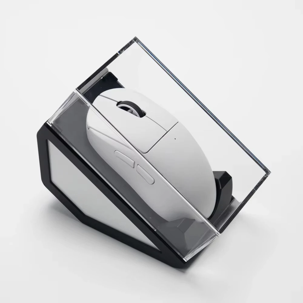 for SOULCAT Mouse Display Box Dustproof Storage Transparent Acrylic Gaming E-Sports Mouse Desktop Display Box Ornaments Gifts