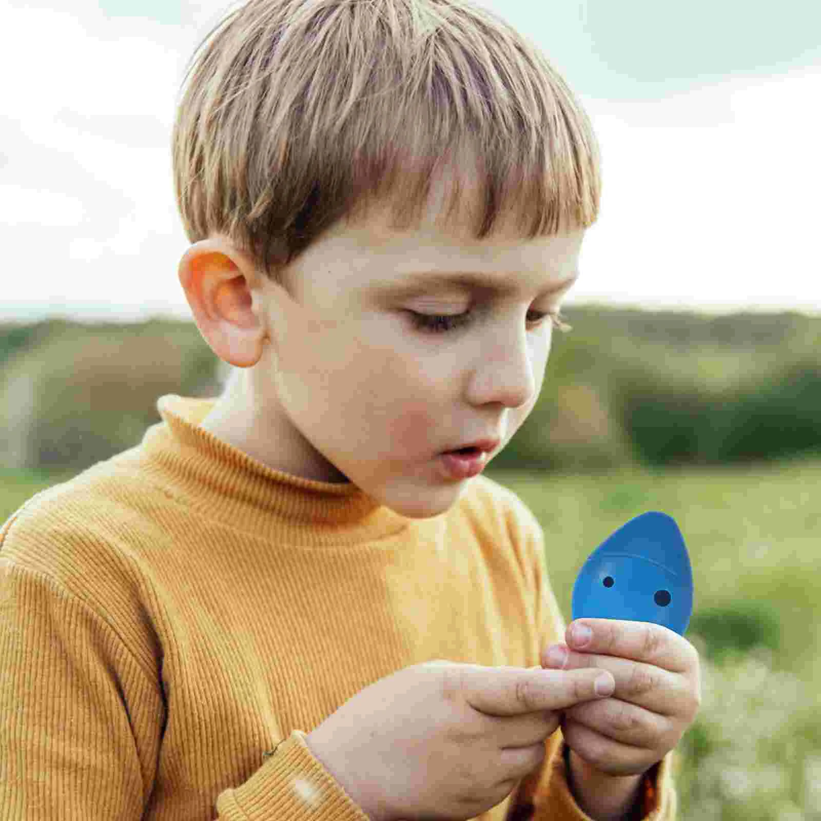 

4 Pcs Kids Mini Ocarina Classical Plastic Major Musical Instrument Blue Beginner Practice Child