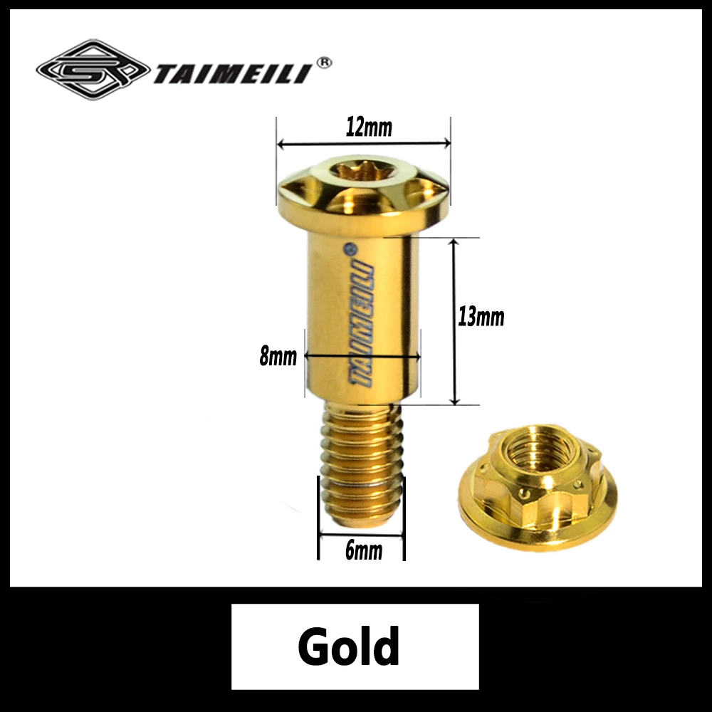 TAIMEILI 1pcsTitanium alloy pedal motorcycle drum brake horn screw drum brake screw