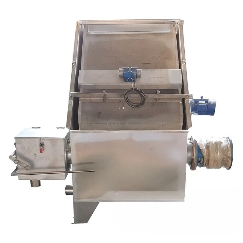 Solid-liquid separator, water-flushed duck manure dry and wet separator