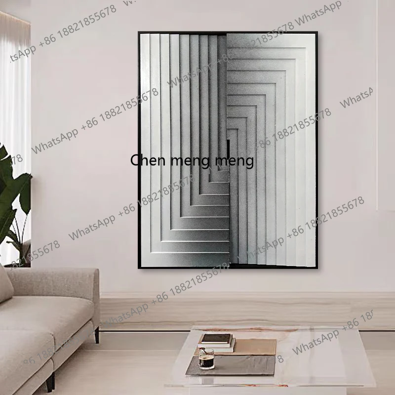 

Modern living room high sense of physical hanging paintings, villa relief murals wood carving decorative paintings