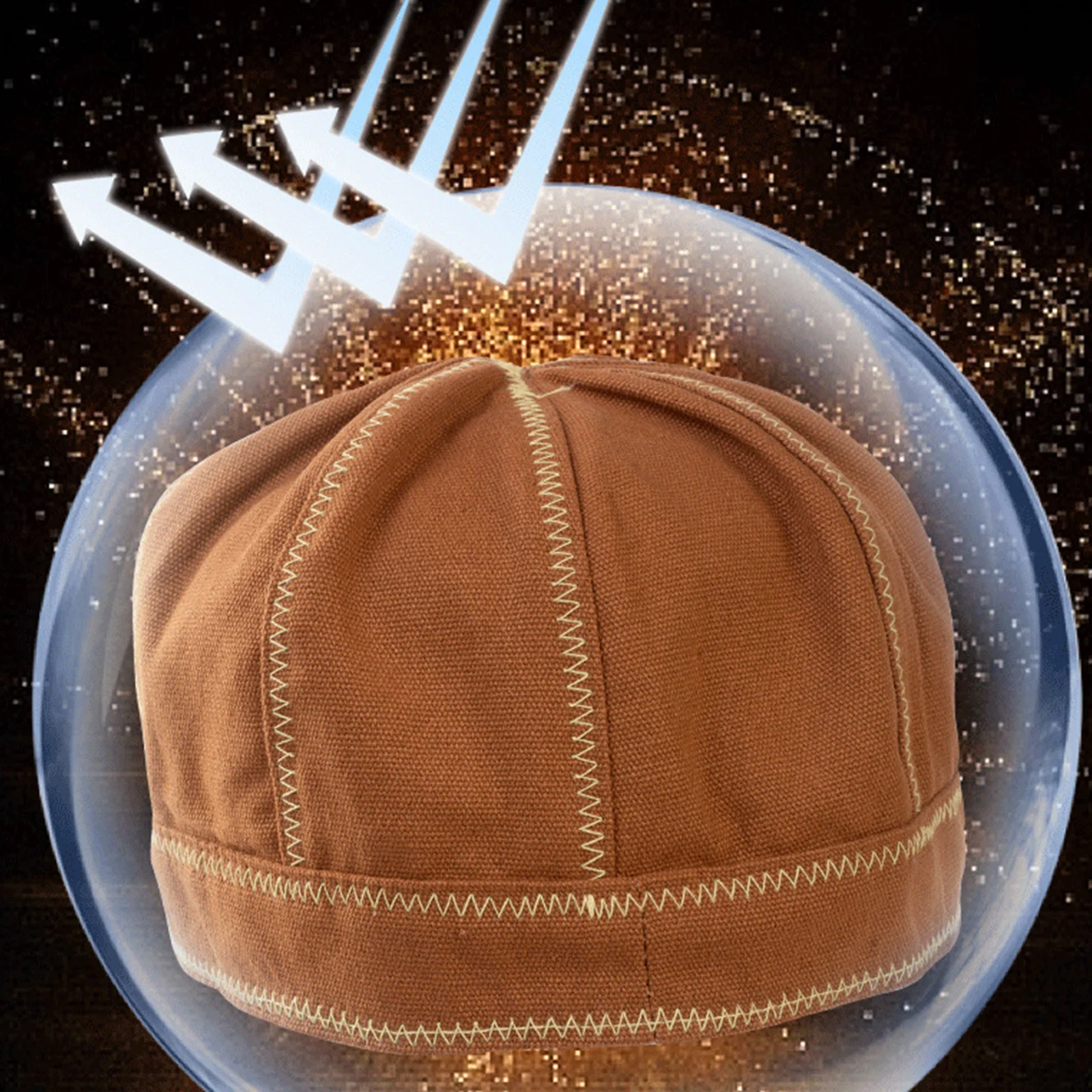 Flame Resistant Heat-Insulating Welding Cap Breathable Duty Work Cap for Welders Electricians Gas Station Workers Baseball Style view 5