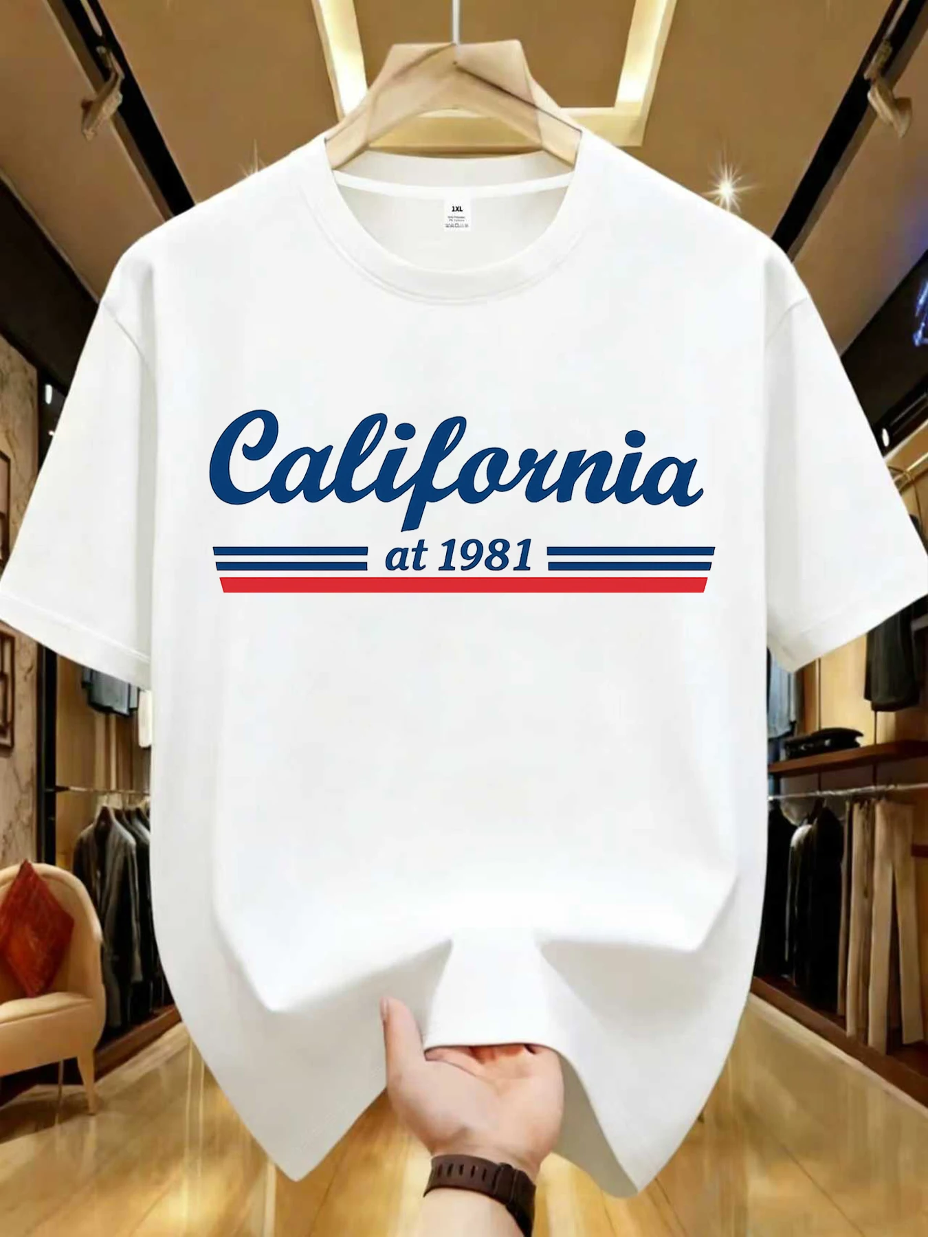 

【WZM1041100】Creative letter printed plus size women's round neck summer casual short sleeved street fashion versatile T-shirt