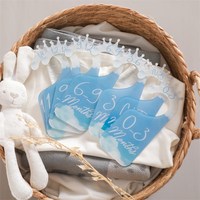 Baby Milestone Memorial Cards Acrylic 0-24 Monthly Size Dividers Closet Wardrobe Separator Organizers Photography Accessories