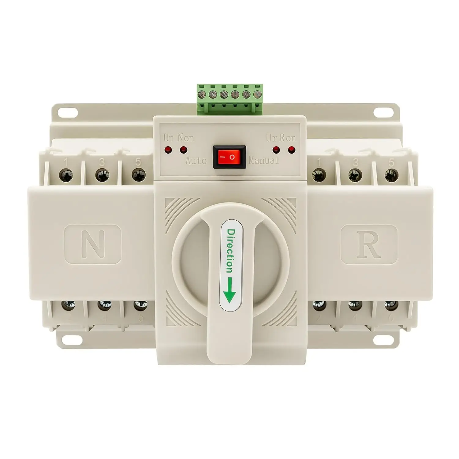 NEWEST Dual Power Automatic Transfer Switch 3P 63A ATS Dual Power Generator Changeover Switch 110V Mini Electrical Selector Switches