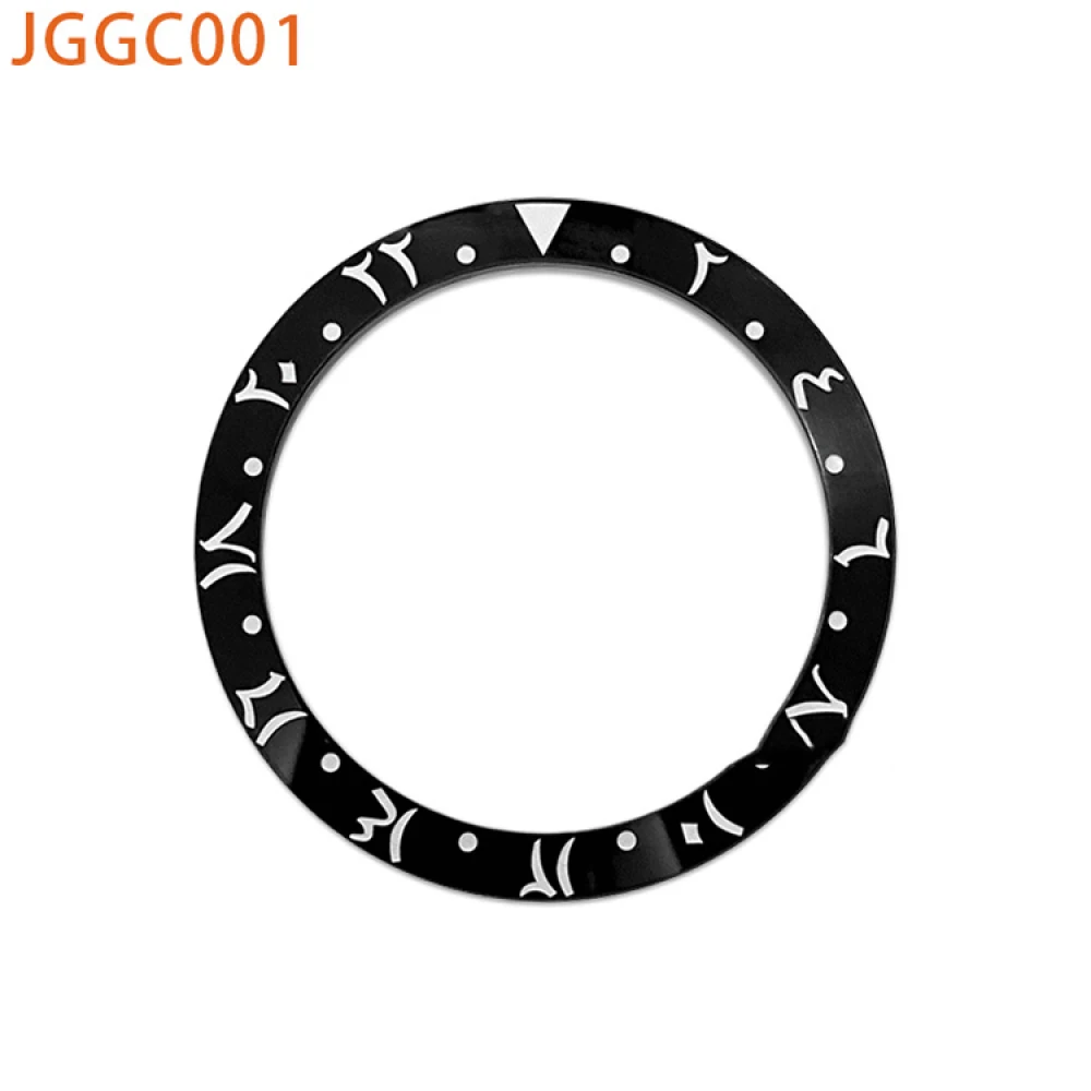 1pc 38MM Ceramic Bezel Incline Index Ring Arabic Style For SKX007 SUB Watch Outer Ring Replacement Accessories