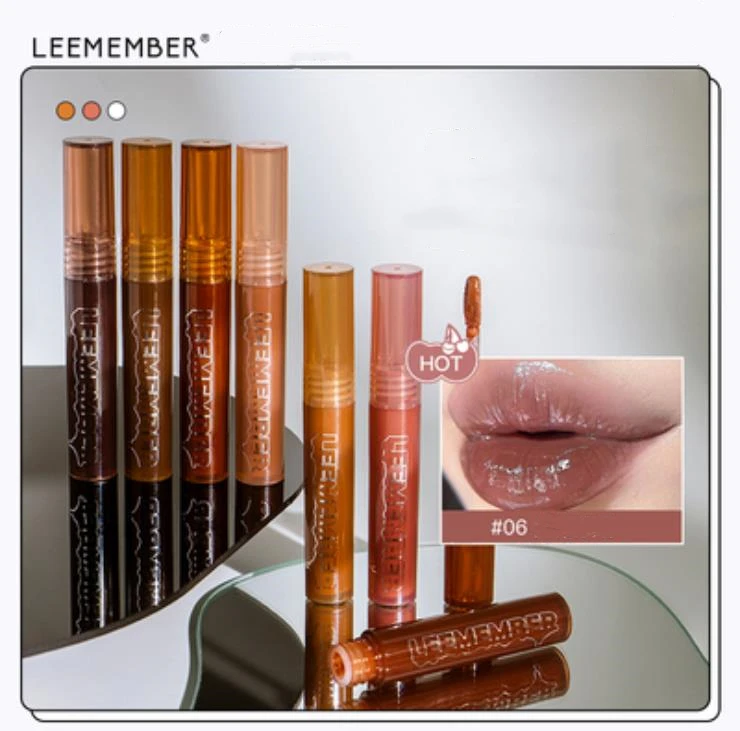 LEEMEMBER Lava Chocolate Lip Gloss Series Lip Glaze Moisturize Tint Women Beauty Makeup Cosmetics