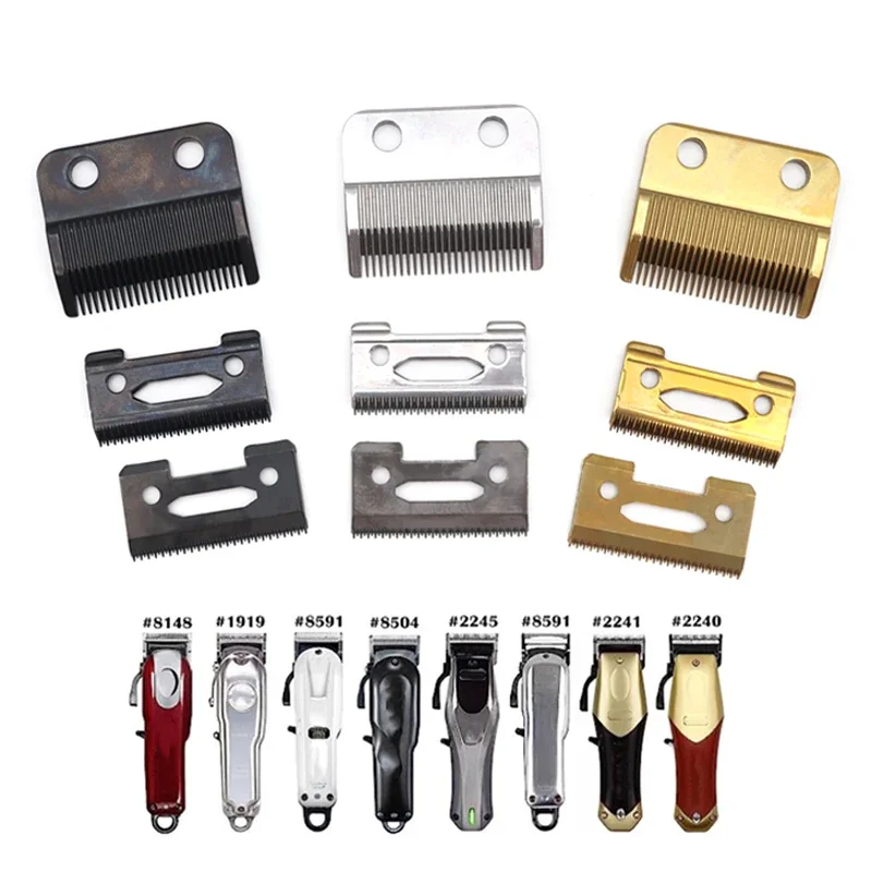 Lâmina de substituição para aparador de cabelo profissional, lâminas de 2 furos com lâmina cerâmica, wahl 8148