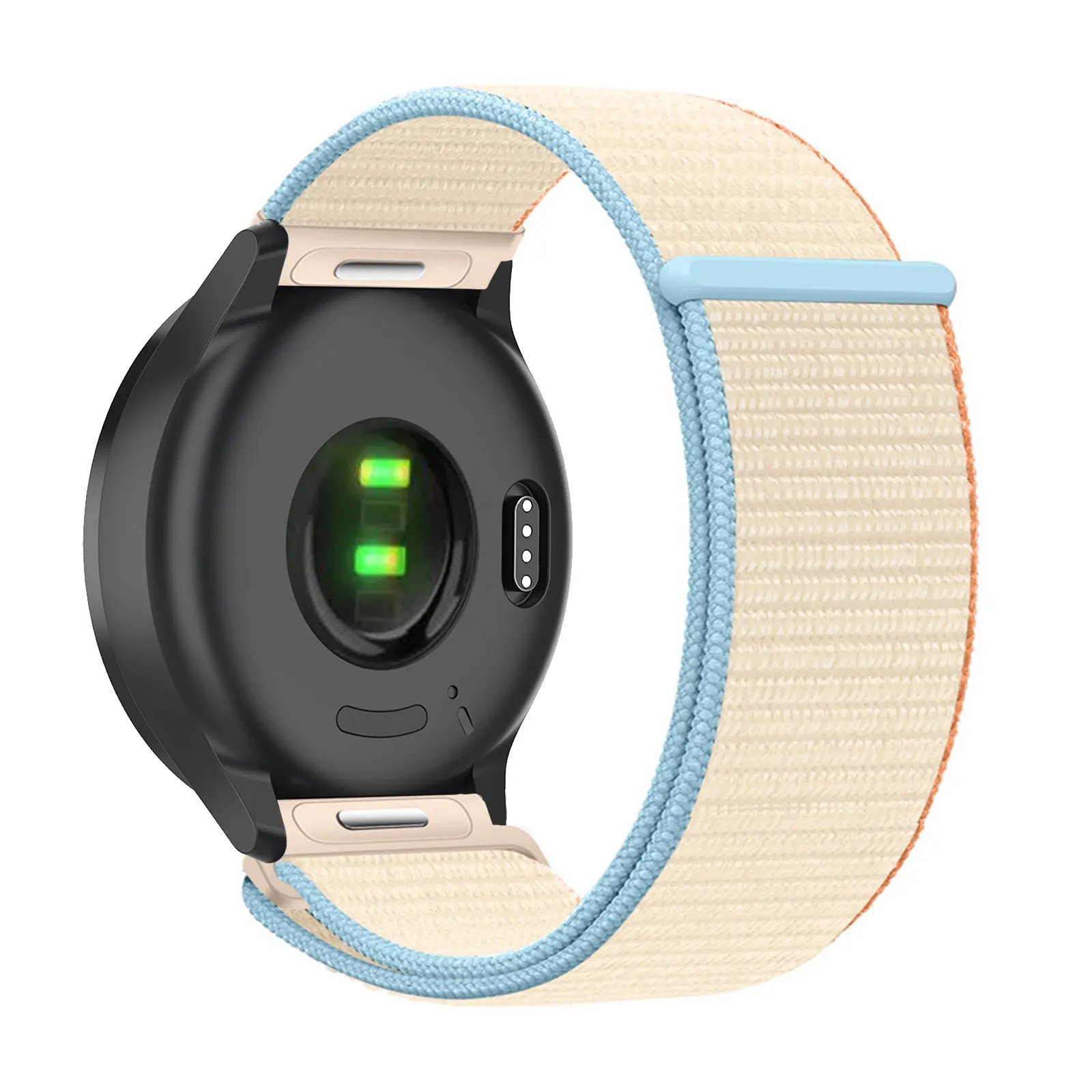 Nylon Bands for Garmin Vivomove 3/Sport/Style/Luxe/Trend/HR, Garmin D2 Air X10/Bounce 2 with Velcro and Snap fastener