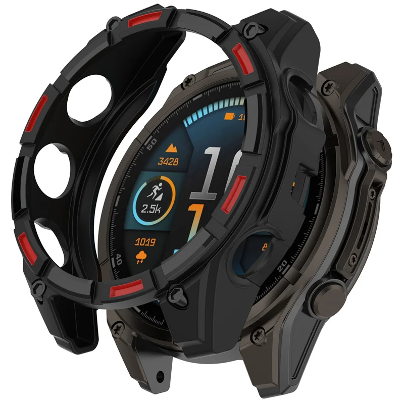 Para garmin tactix 8 relógio inteligente caso cinta easyfit banda protetora pára-choques tpu macio meia capa