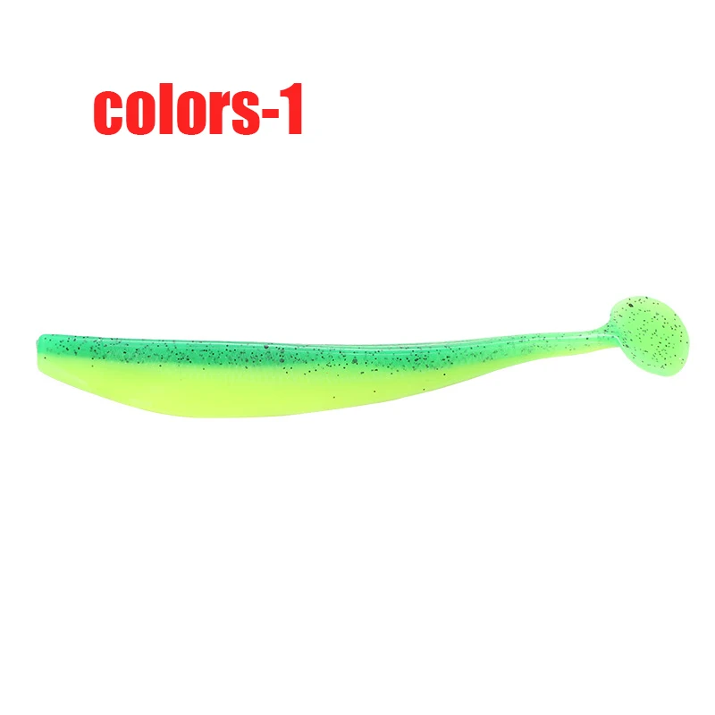 

Soft bait T-tail two-color with fishy flavor bionic soft bait 12 cm 16 cm large size sea fishing lure