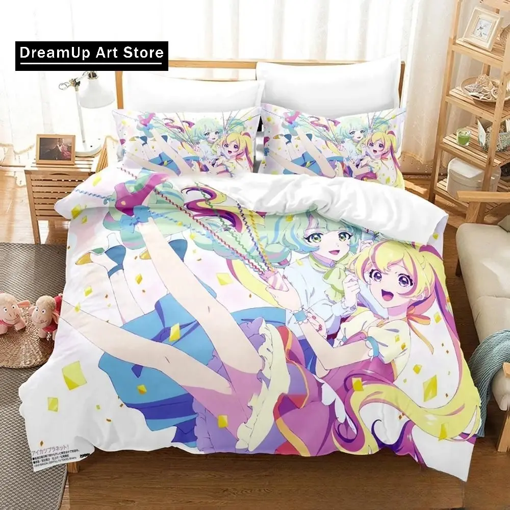 3D Print Anime Aikatsu Bedding Set Duvet Cover Bed Set Quilt Cover Pillowcase Comforter king Queen Size Boys Adult Bedding Set