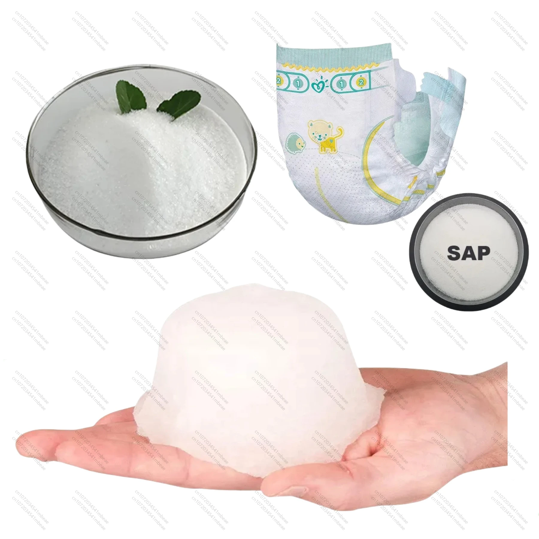 الاستخدام المنزلي الغذاء الصف الصوديوم البولي أكريليت الشركة المصنعة ماصة بوليمر SAP الزراعة Sap Concentraat Sap رخيصة