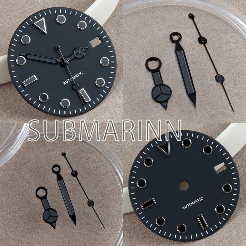 

Nh35 Dial 28.5mm High Quality Hands Green Luminous with 3 O'Clock Date Window for Submariner Nh35 Nh36 Movement Men's Watch