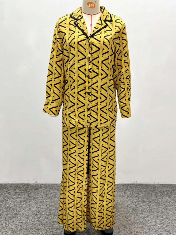 

2 Piece Women Sets Dashiki African New Arrival Spring Summer Matching Sets Two Pieces Sets Top And Pants Suits Outfits Clothing
