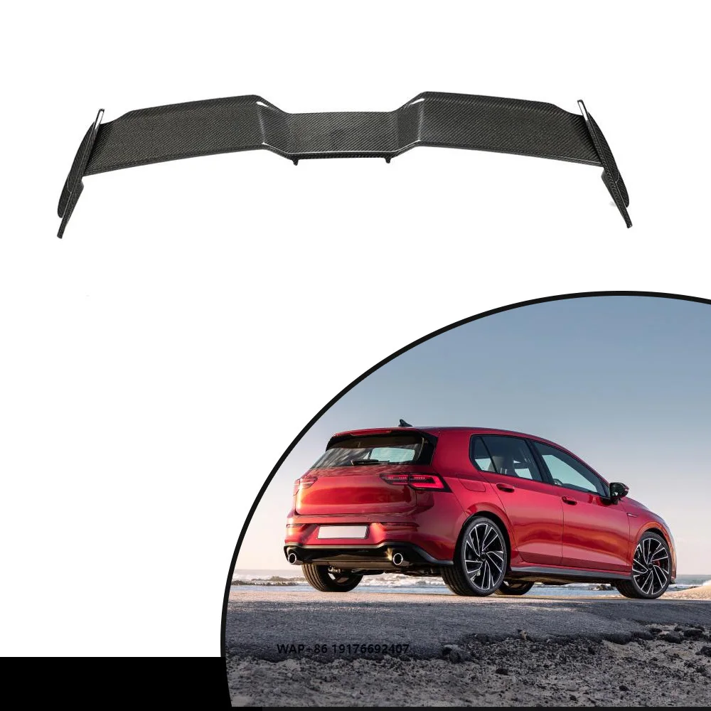 Carbon Fiber Rear Roof Spoiler forVolkswagen Golf MK8 GTI R 2021-2022