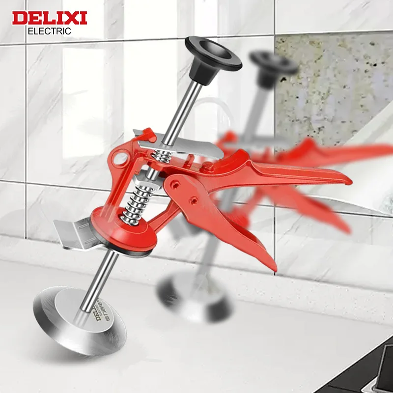 DELIXI ELECTRIC Jack-up Device One-column Tile Height Regulator Height Elevator Tile Tile Elevation Locator Crowbar Tools