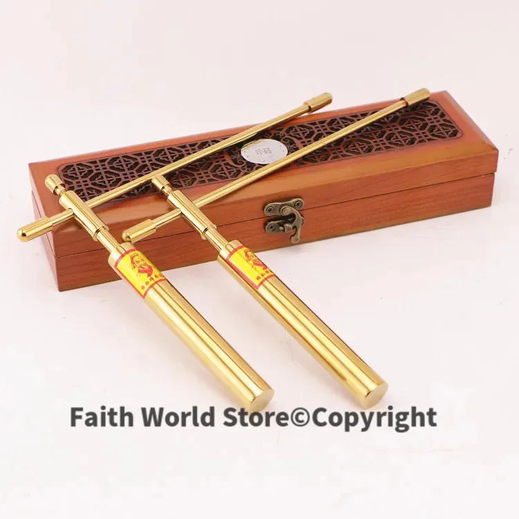 A PAIR 2025 top Geomantic master tool Southeast Asia efficacious Eight Diagrams FENG SHUI Compass divine dragon dowsing rod