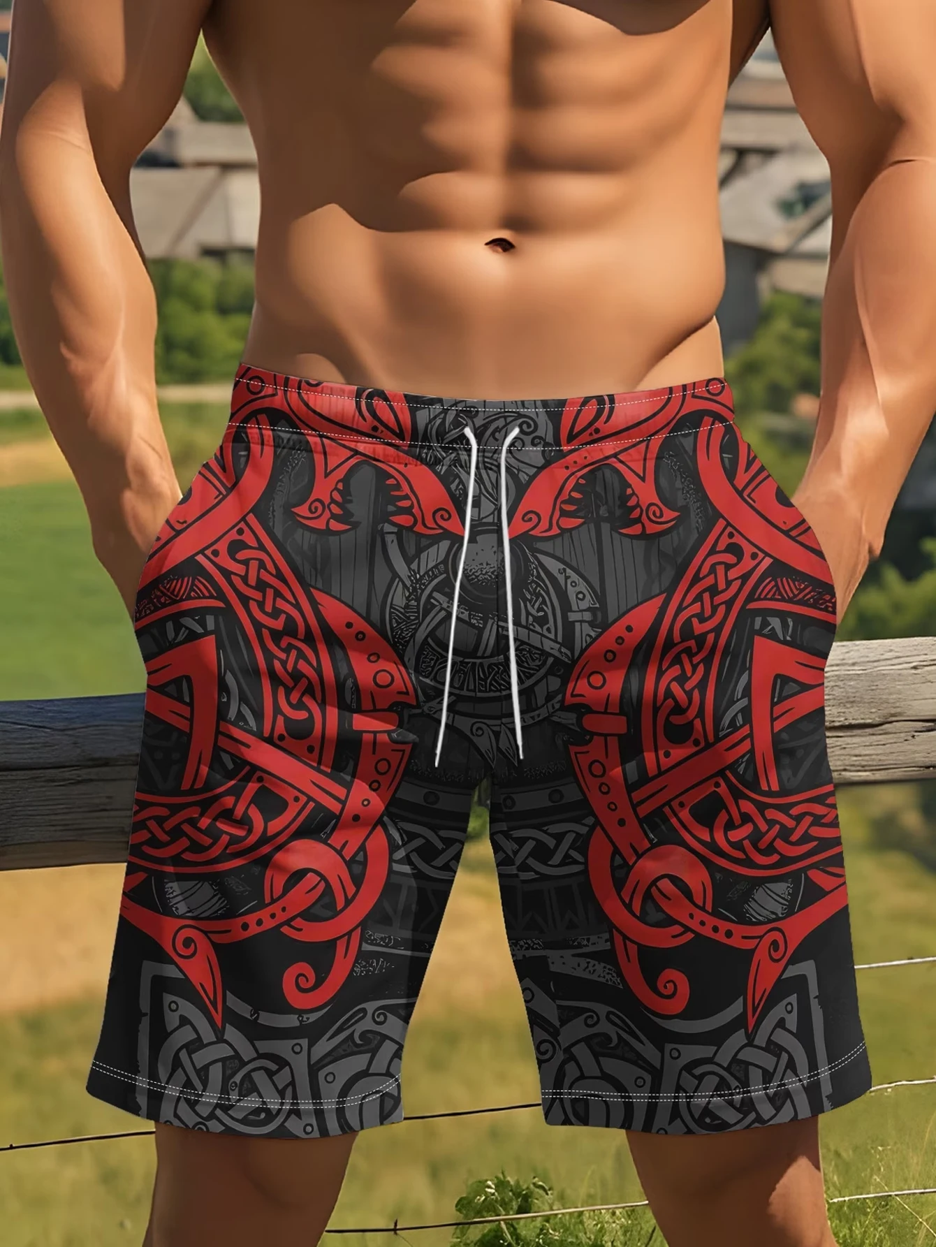 Men Viking Celtic Dragon Triba - огляд і ціна Trunks Board Surf