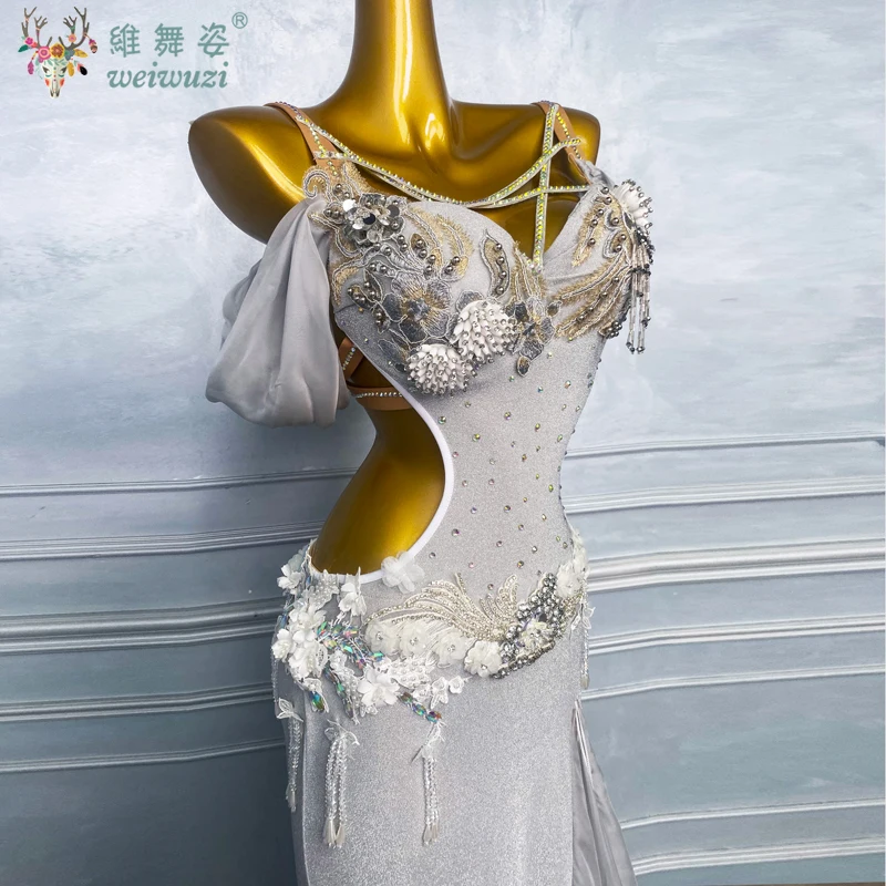 Roupa de dança do ventre para mulheres luxo strass sênior lantejoulas trajes desempenho adulto oriental dança competição roupas
