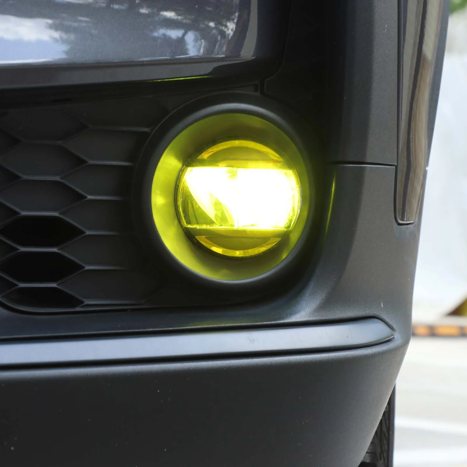 

metyoucar For Honda Pilot 2016-2022 PVC Yellow Car Front Fog Lights Film Trim Sticker Car Accessories