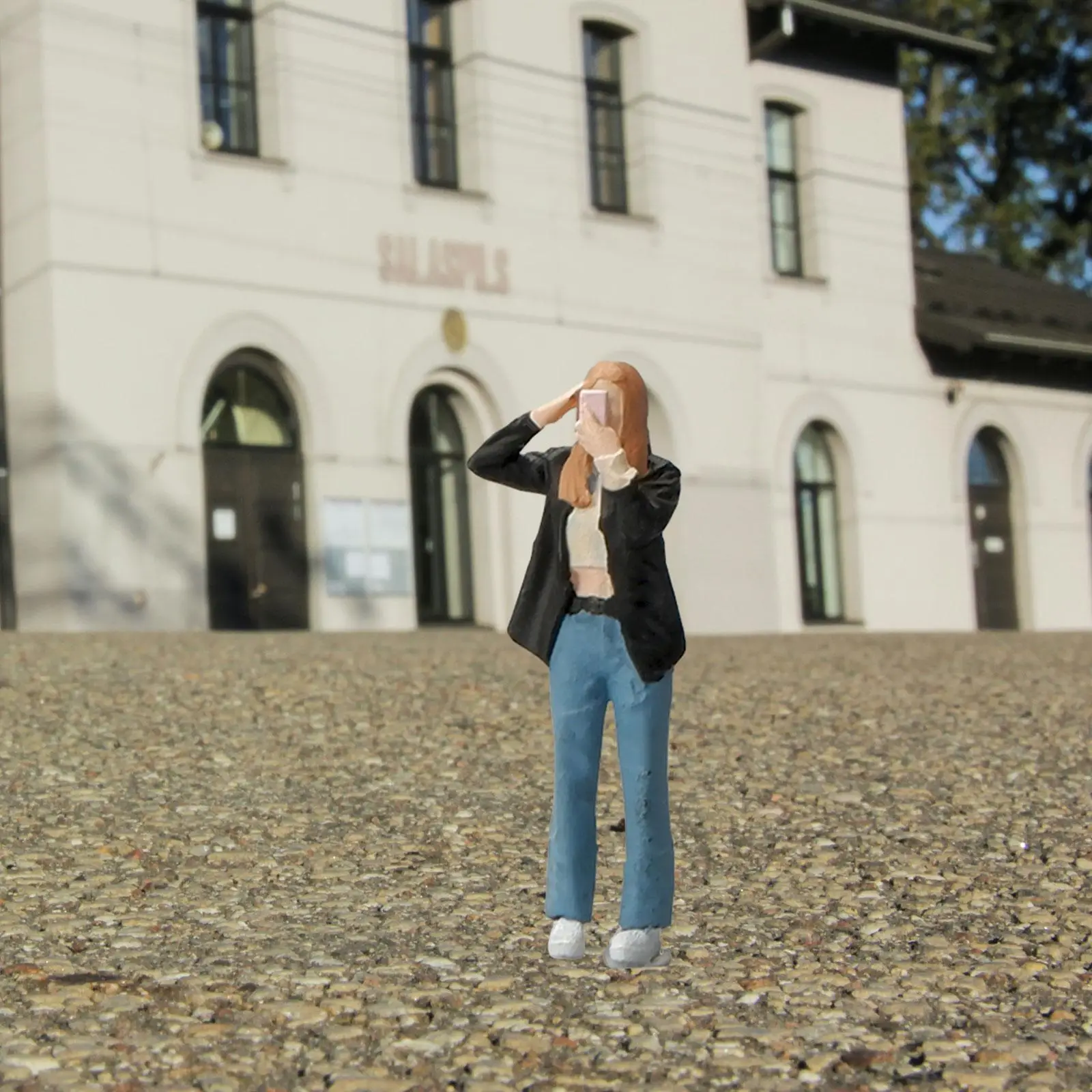 Menschen im Maßstab 1/64 Harz winzige Menschen Modell Miniatur Menschen Figuren für