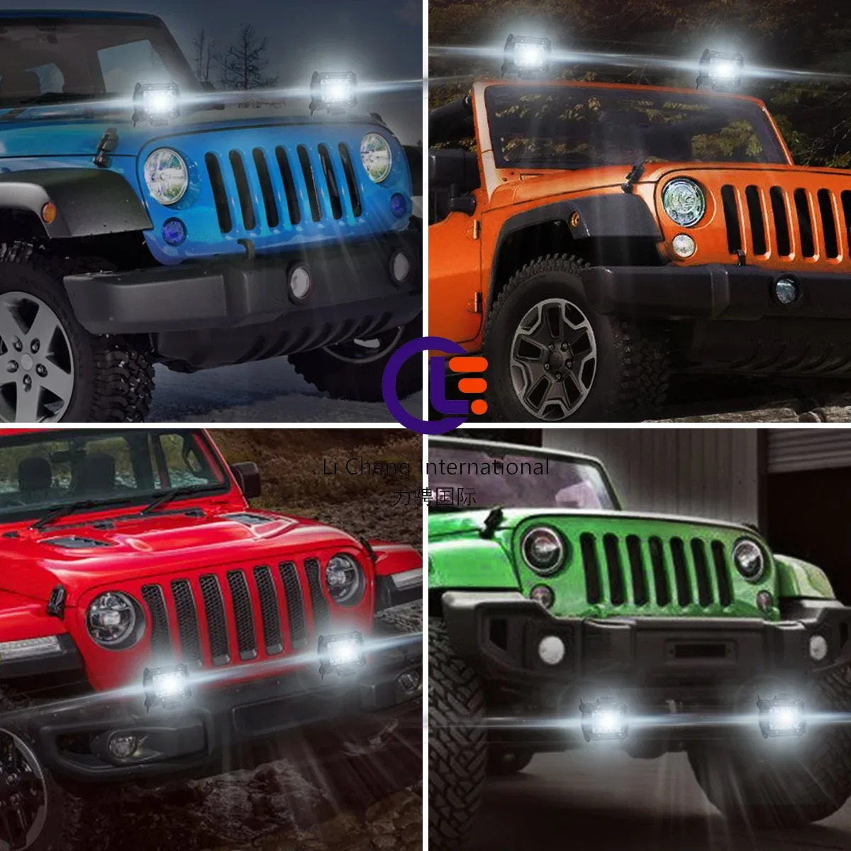 20LED 60W Signal Light 4 Inch Engineering Light Three Rows Long Street Lighting