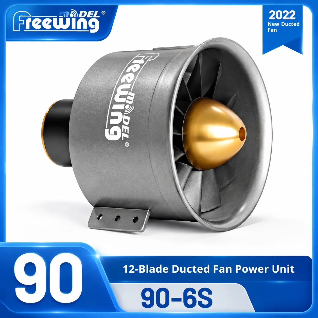 Freewing Second-Generation 90mm-12 Blade Metal Frame Culvert Power Group-6s Accessories