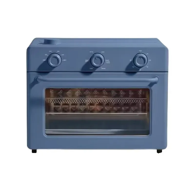 30L 1700W Electric Multifunctional Oven 6 in 1 Air Fryer Toaster Steam Pot Stainless Steel Mechanical Control Large Capacity
