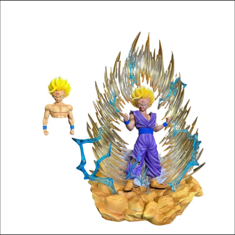 In Stock Jt Toys 36cm Dragon Ball Anime Figures Son Gohan Figures Super Saiyan 1 Collection Model Statue Gifts Toy